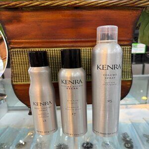 Lot of 3 Kenra Volume & Super Hold Styling Kit